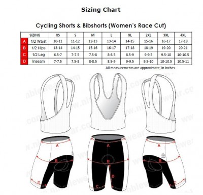 Women's cycling bib short race cut.jpg